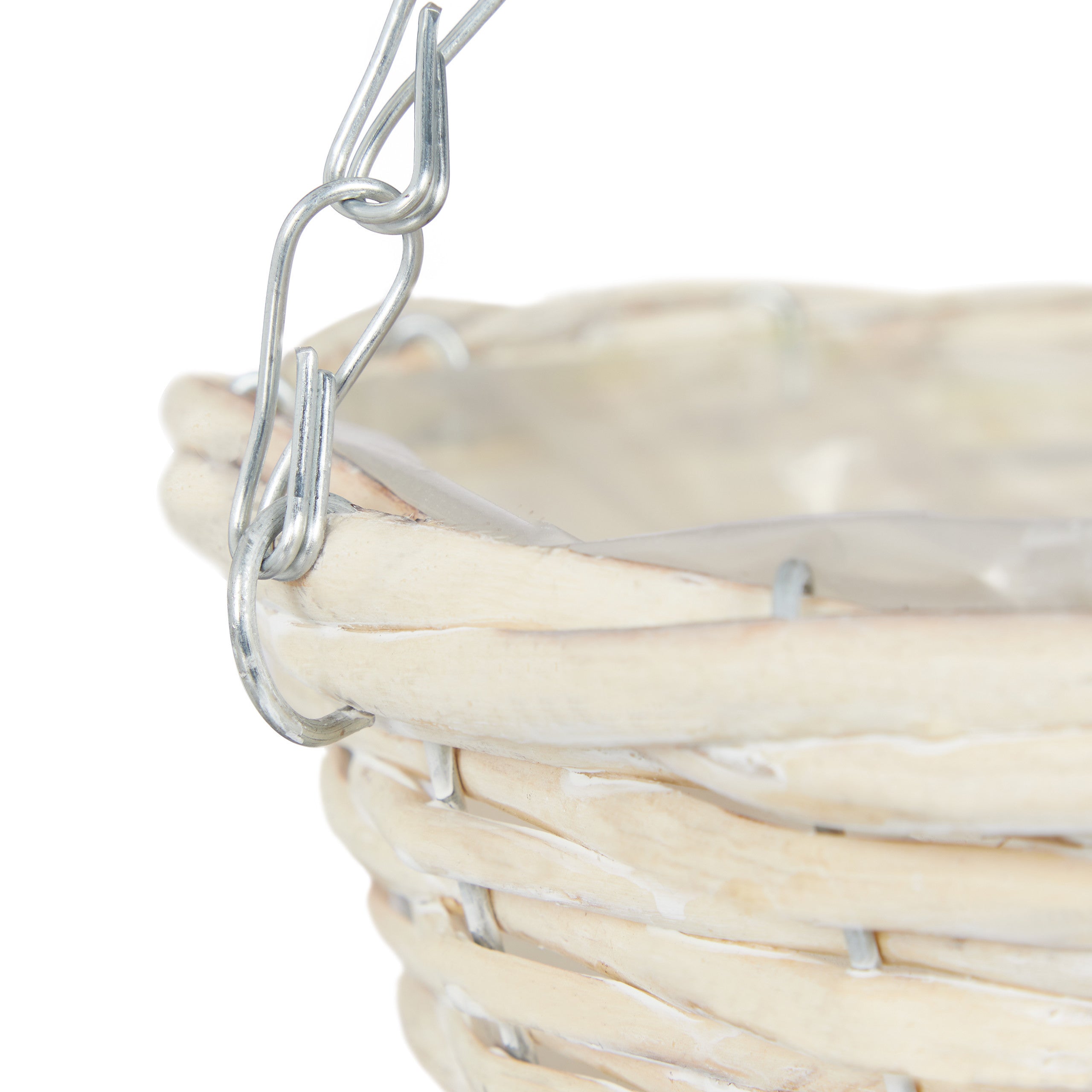 Vasi Sospesi per Piante, Set 3 Portavasi in Rattan con Rivestimento, Fatti a Mano, HxD: 12 x 25 cm, Naturale, Relaxdays - 7