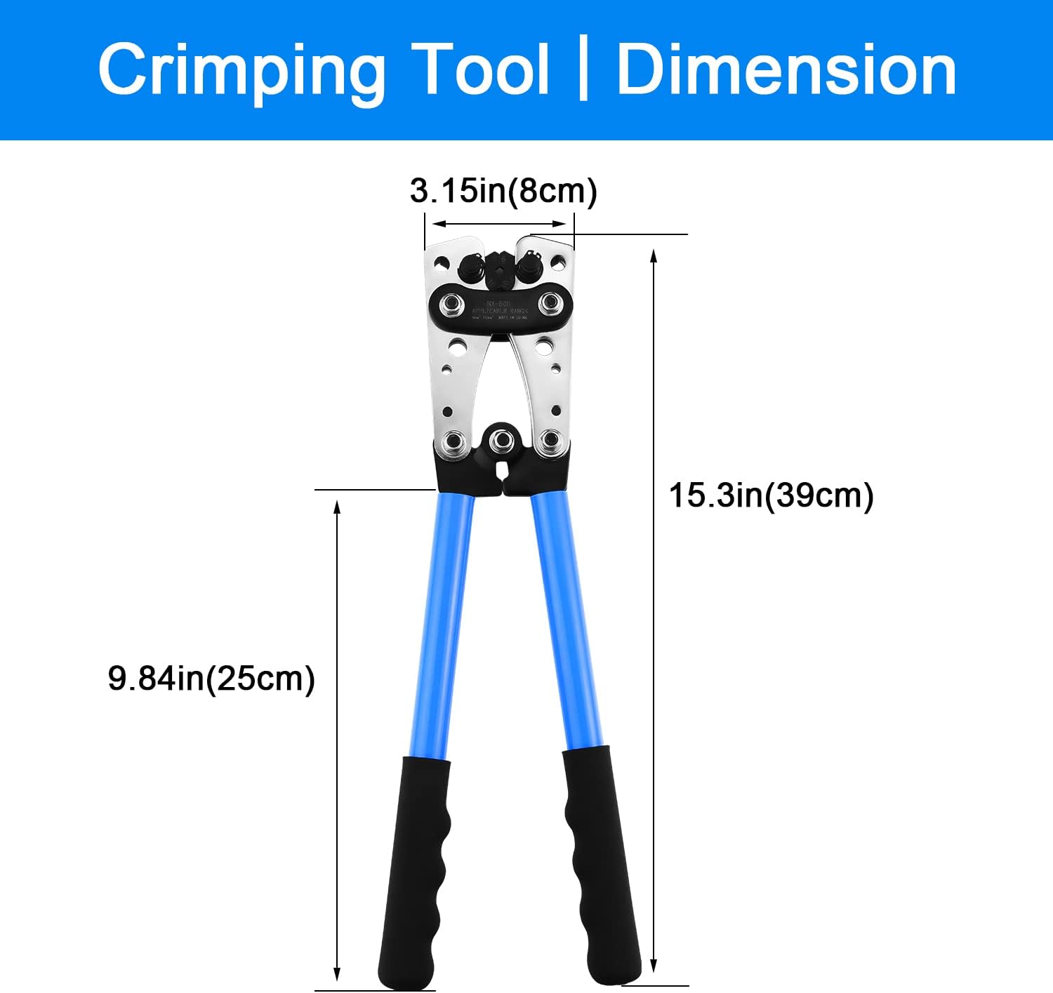 TEENO Crimpzange Für Kabel 10-0 AWG - Multifunktionszange Mit 6 Einsätzen