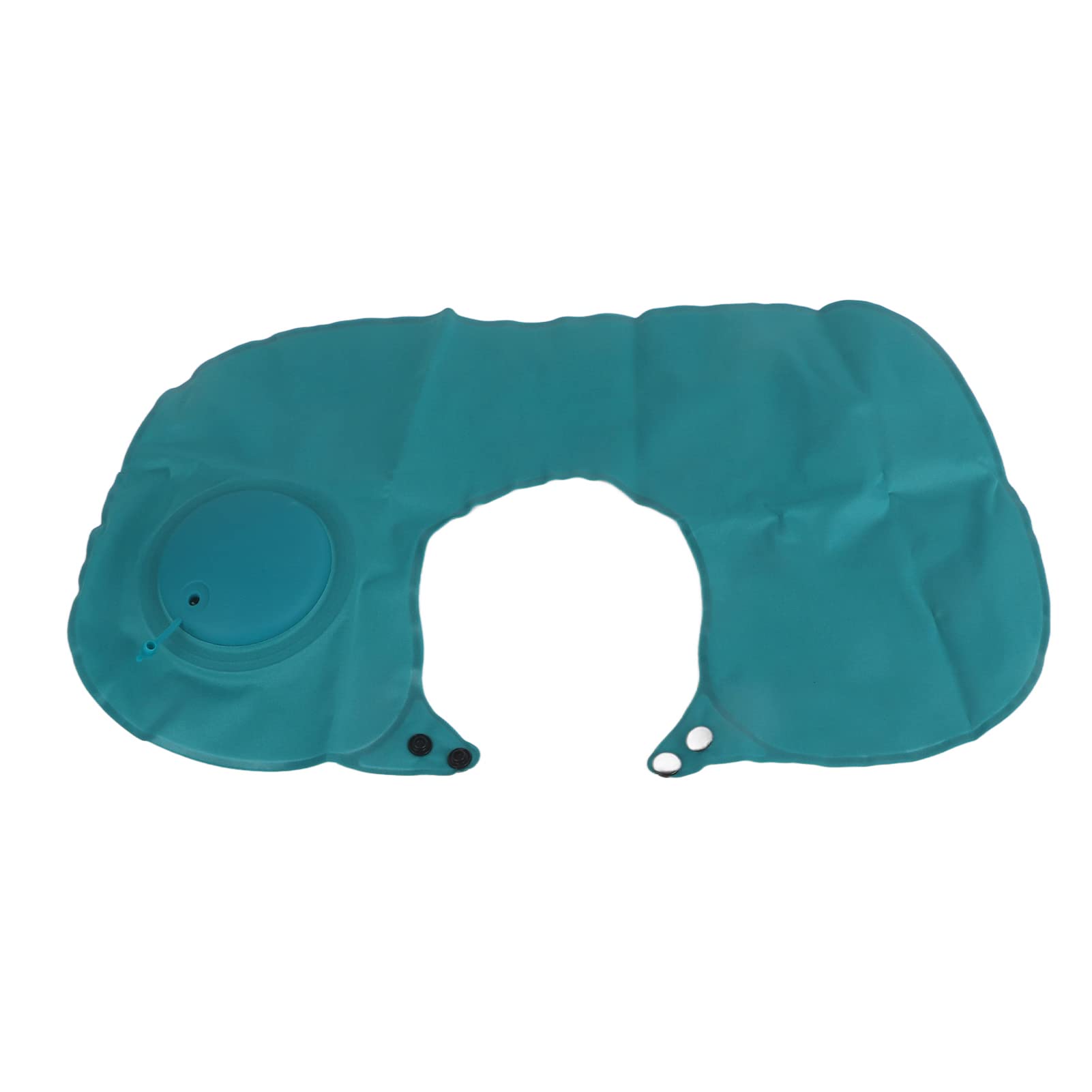 Almohada De Viaje Inflable Por Compresión - Soporte Cuello Portátil - Para Avión, Coche U Oficina - Color Azul