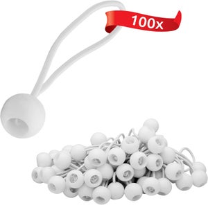 Unitec 10363 10 Elastici Con Sfera Per Tende E Teloni – 14 Cm, Diametro Corda 5 Mm - 5