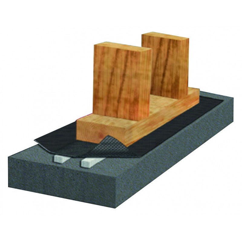 Bande d'Arase 25cm x 25m, bande d'étanchéité résistante à la déchirure pour protéger contre la moisissure pour ossature bois - 2 - 5