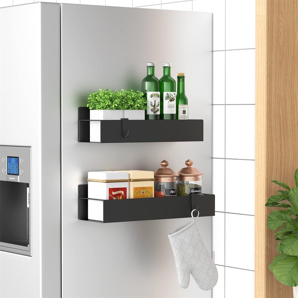 Pliable Etagère À Épices Magnétique De Réfrigérateur Mural Pliable Etagère À Épices Magnétique De Réfrigérateur Mural