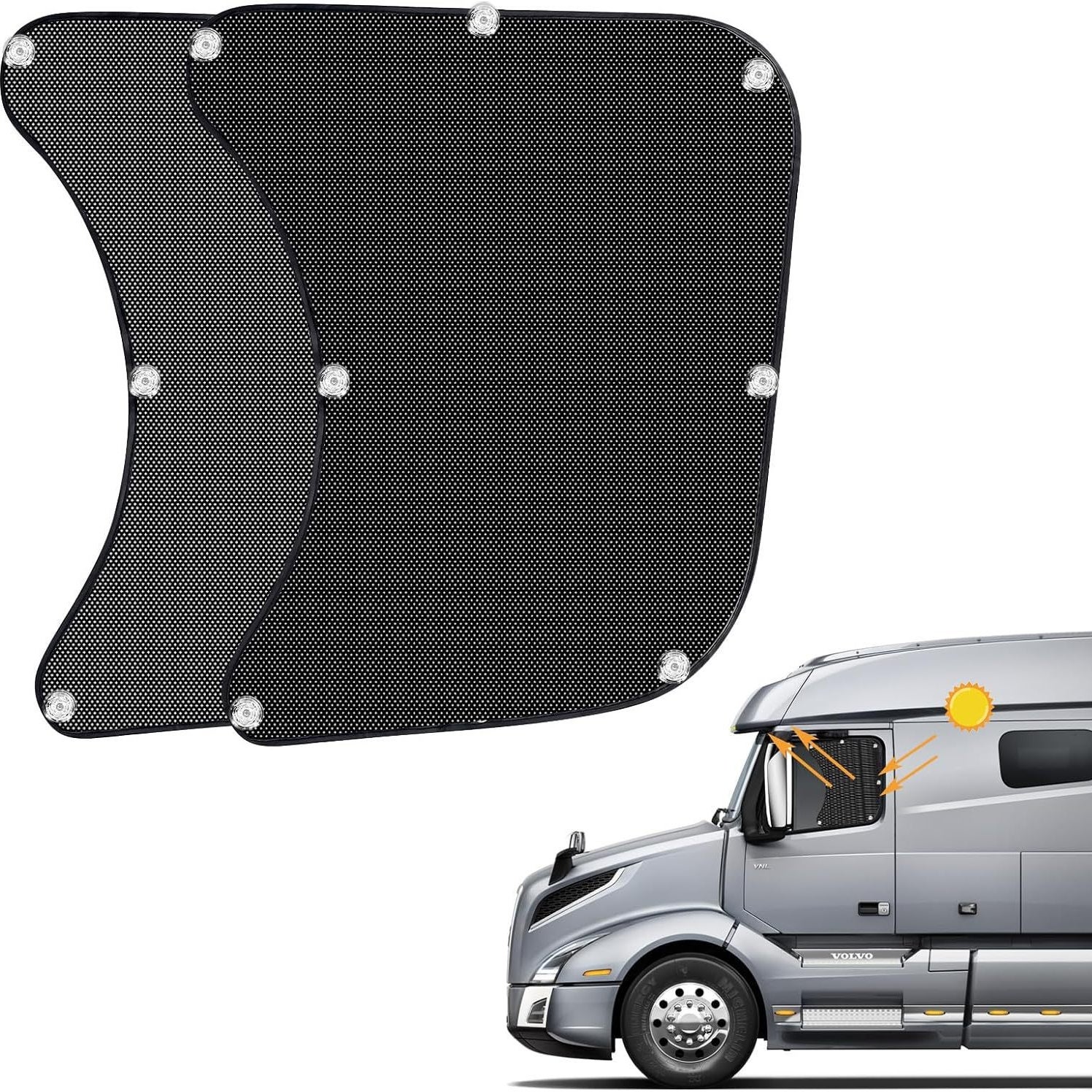 Pare Soleil Pour Camion Tissu Maill Avec Ventouses Leroy Merlin