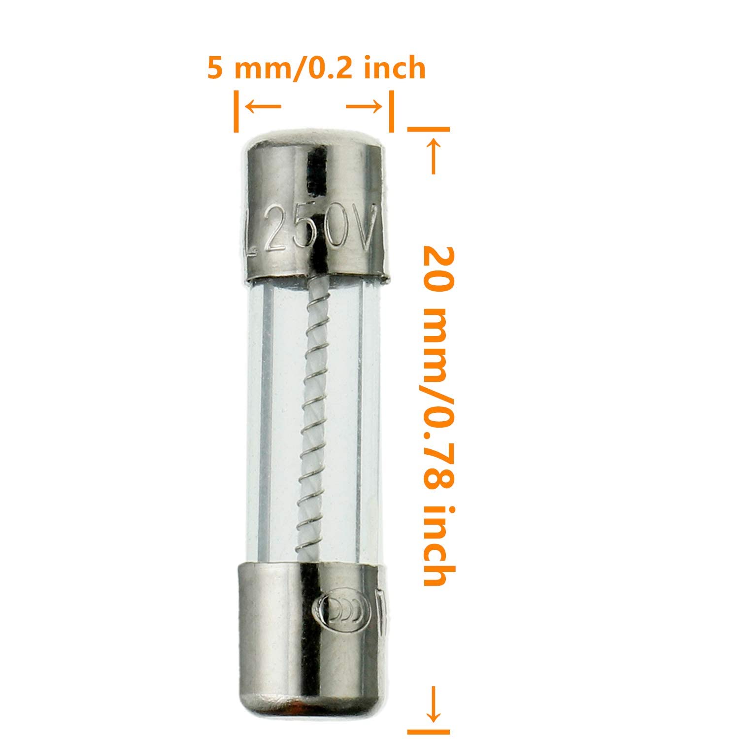 Fusibile In Vetro Temporizzato T 3.15A 250V 5x20mm, Confezione Da 10 Pezzi, Ritardato, Per Elettronica E Elettrodomestici