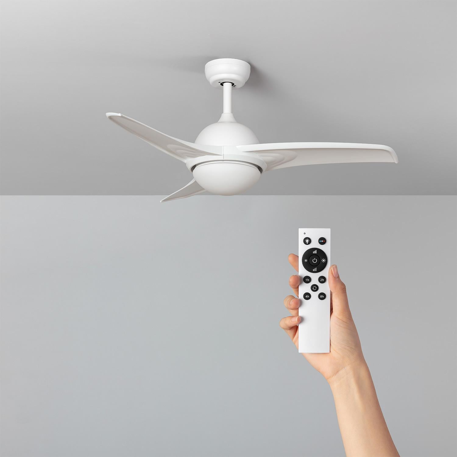 Ventilateur de Plafond Silencieux Aran Blanc 107cm Moteur DC Blanc — free download