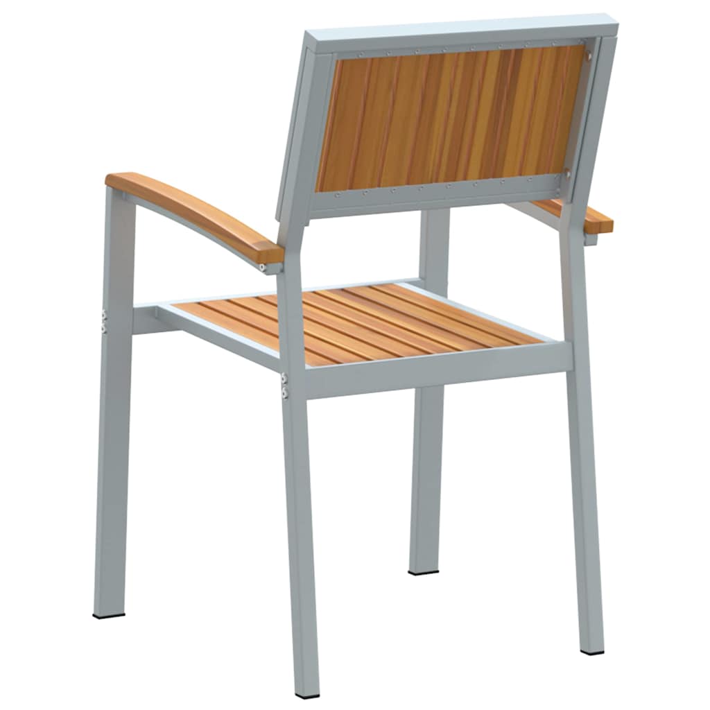 Silla de Jardín 4 pcs Marrón 56 x 57 x 87cm - COMFORTXL - 7