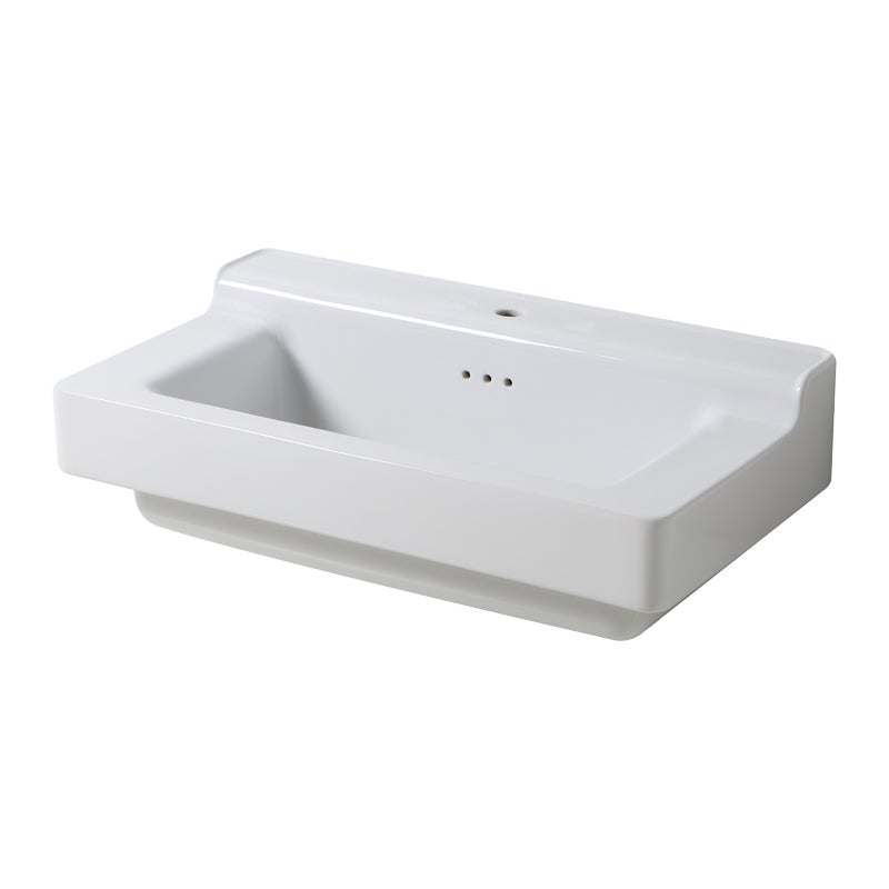 Industrialis - lavabo cerámica blanco retro - lavabos - 90x50x27cm