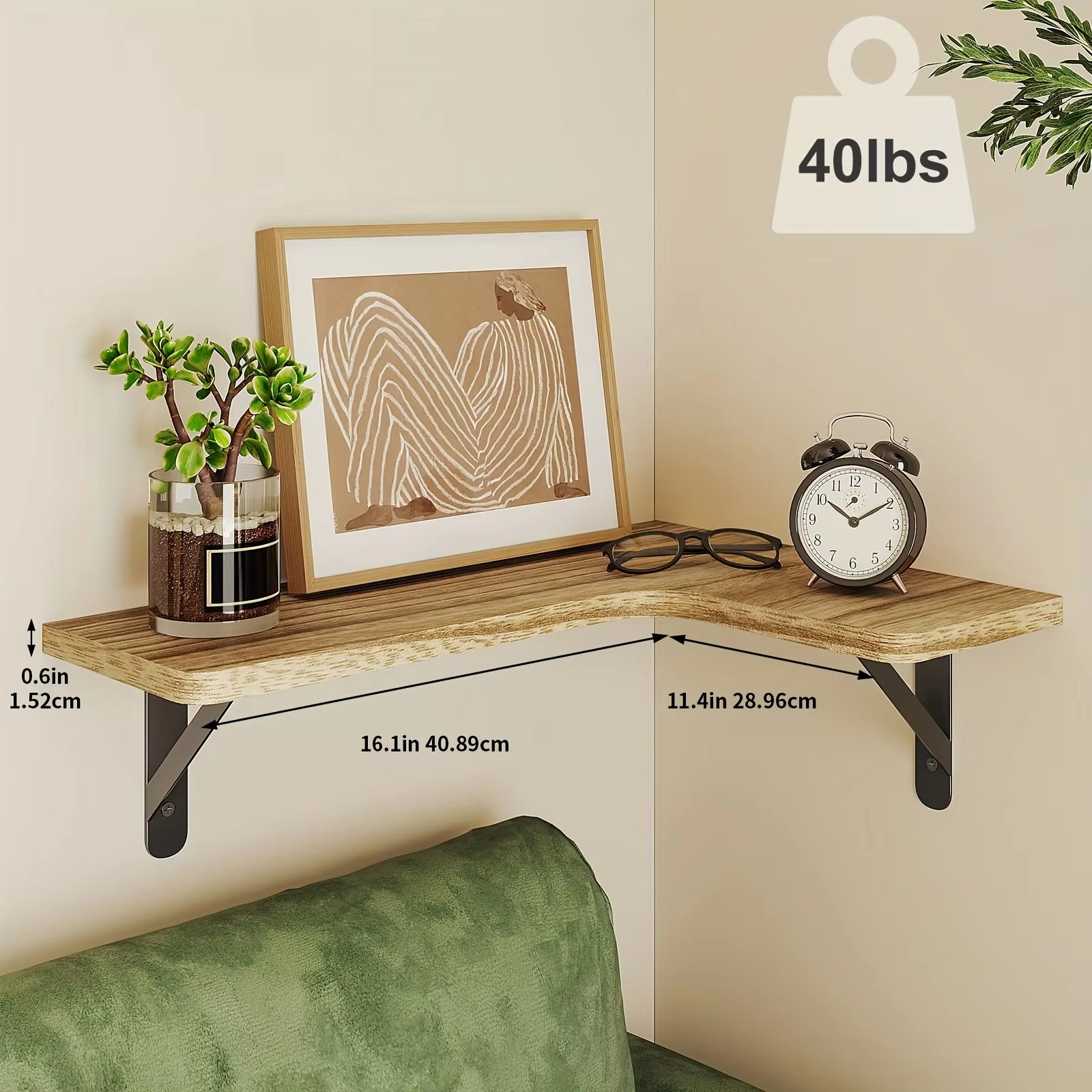 ZAEWRY scaffalatura a cinque ripiani da parete, pannello sospeso a parete, scaffalatura per bagno, cucina, camera da letto - 2