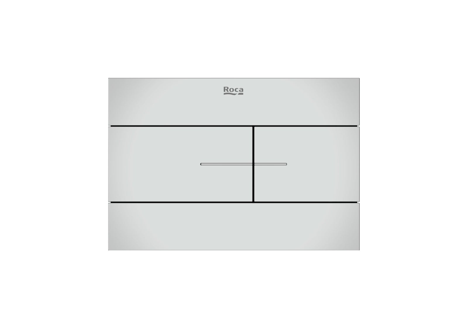 Clapeta actionare Roca A890224301, Wall, pentru toaleta, tip instalare orizontala, pentru tip rezervor incastrat, crom