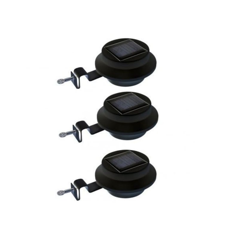 Zestaw 3 Lamp Solarnych do Rynny: Z łatwością oświetl swój ogród lub taras