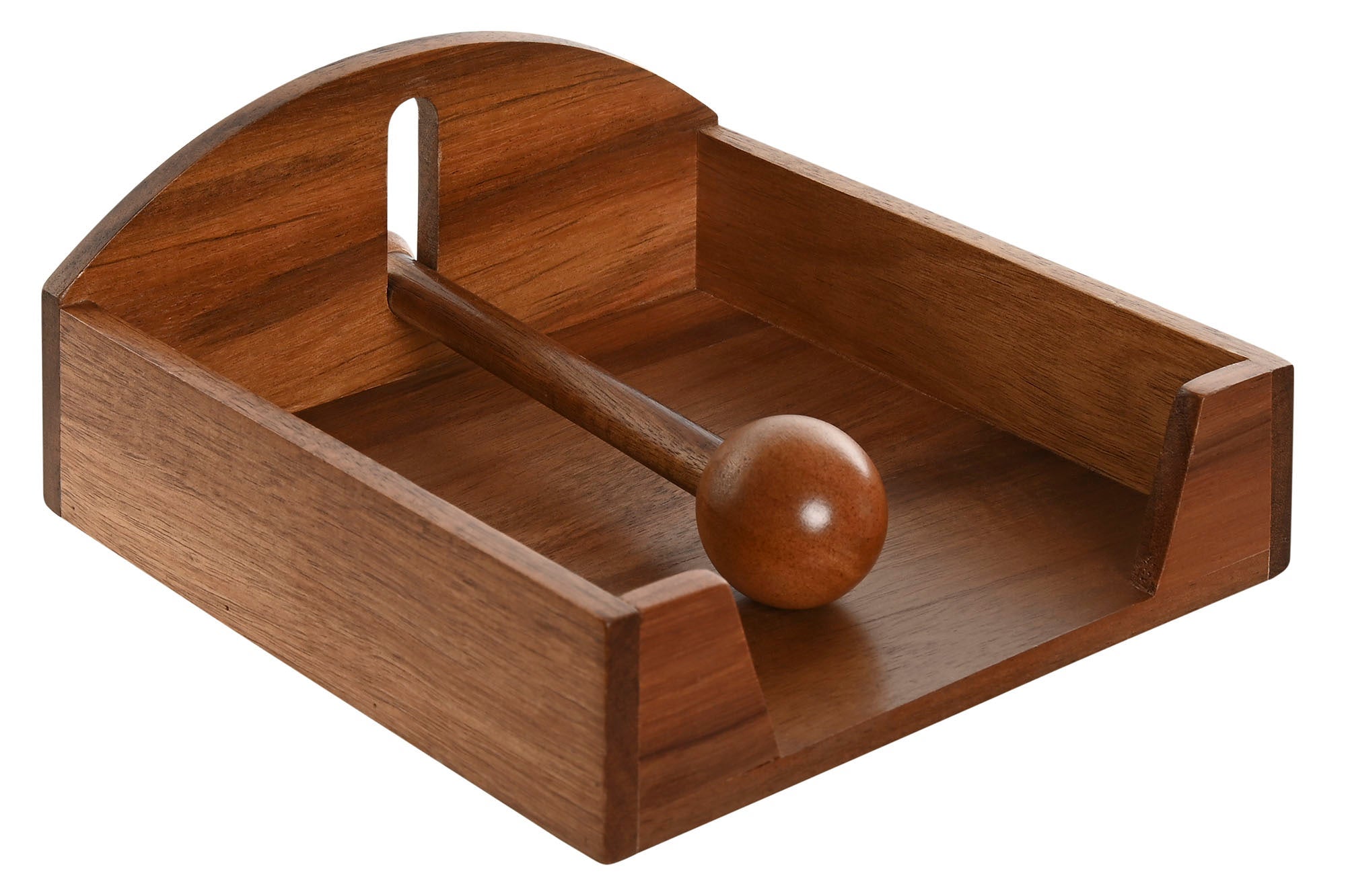Porte-serviettes Home ESPRIT Naturel Bois d'acacia 19 x 21 x 8,8 cm ...