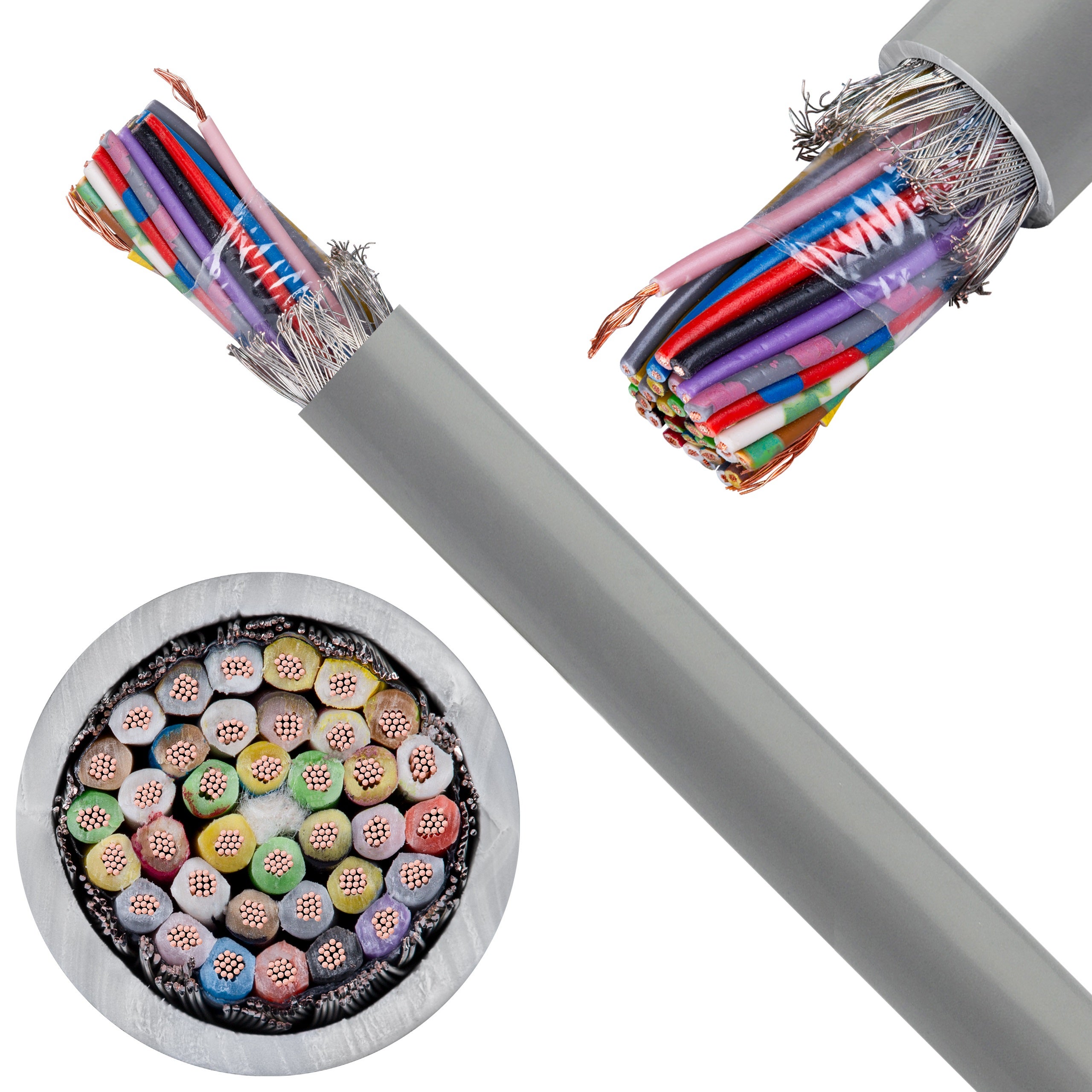 Kabel sterowniczy ELITRONIC-CY LIYCY 36x0,25mm2 szary 250/500V ekranowany olejoodporny linka TKD 100m
