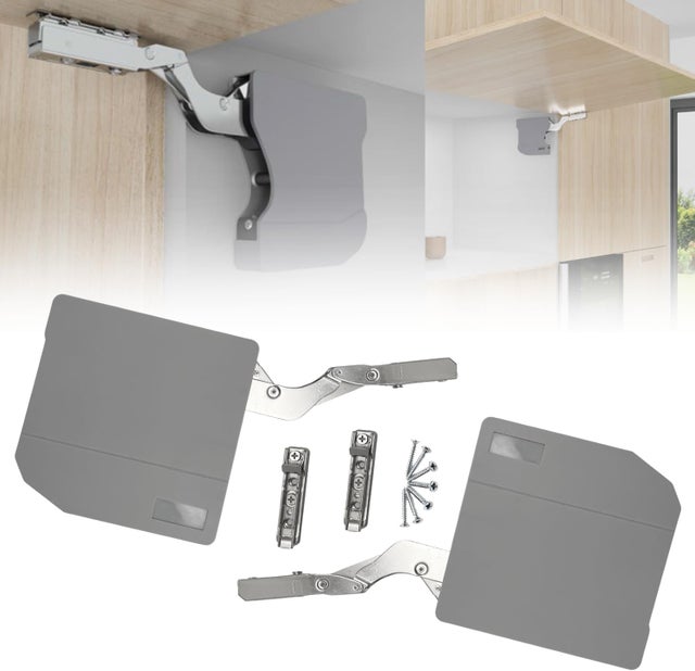 Bras pour portes à rabat vers le haut Systèmes pour portes de cuisine, bras de levage, portes avec montage sans charnières (charge 2,5 à 3,5 kg)