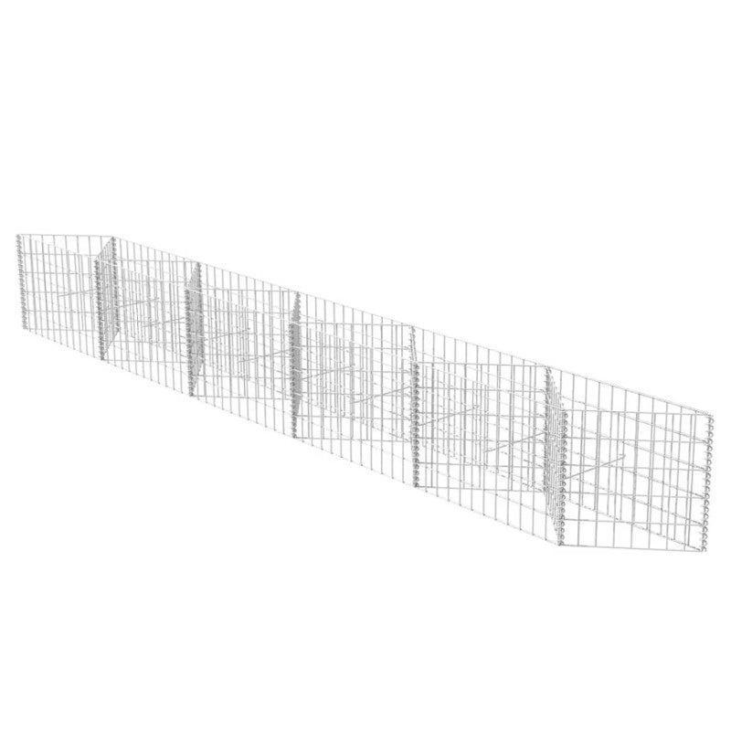 Cesta de muro de gaviones acero galvanizado 300x30x50 cm vidaXL - 2