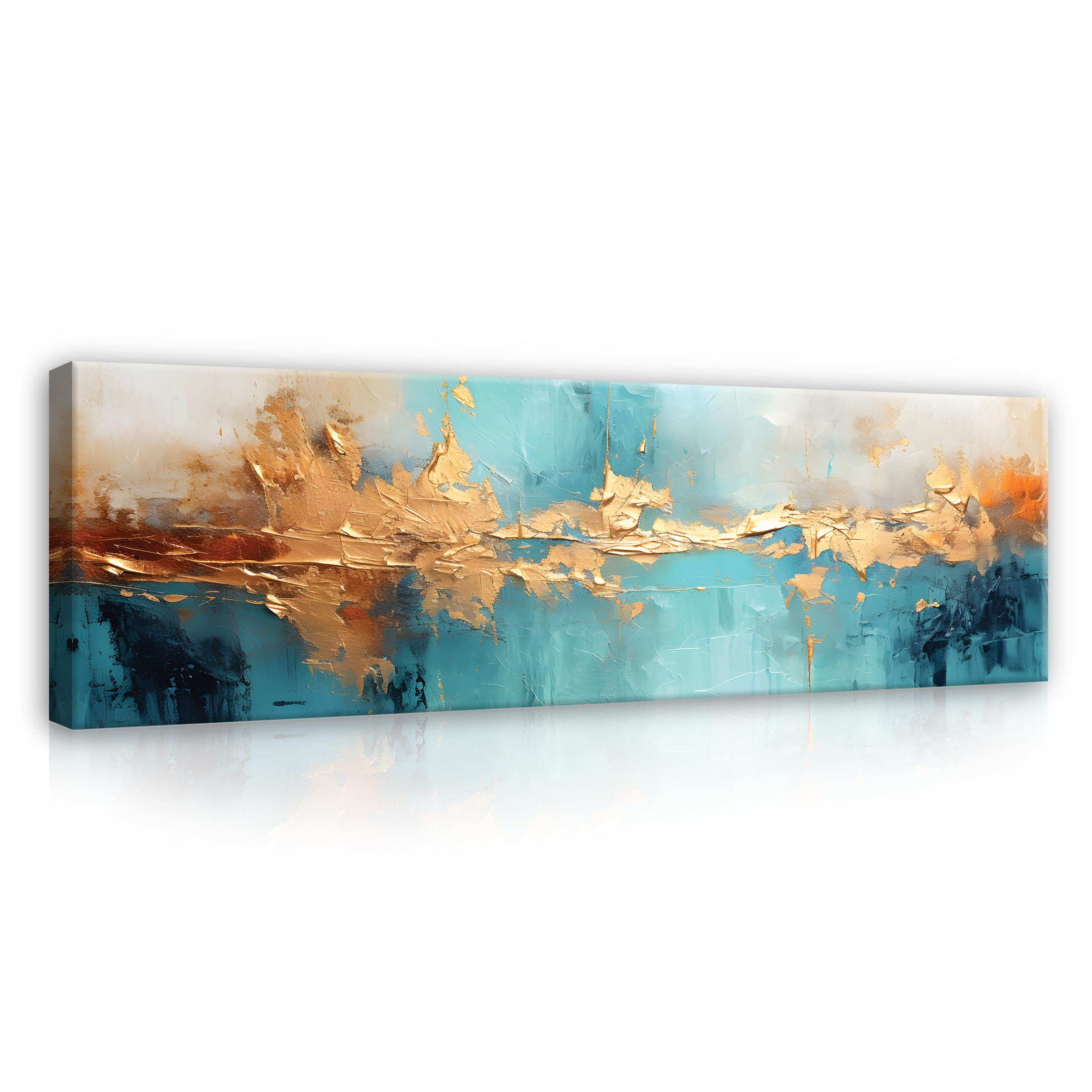 Murando Impression Sur Toile Intissee Abstrait 120x60 Cm Tableau 1