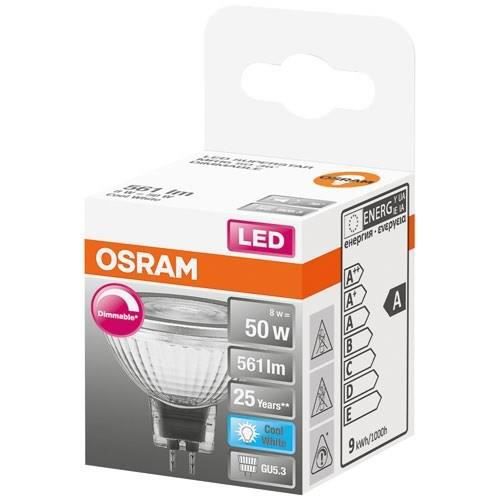 Spot mr16 led 36 verre variable 8w gu5.3 561lm frd bte 1 OSRAM - 8