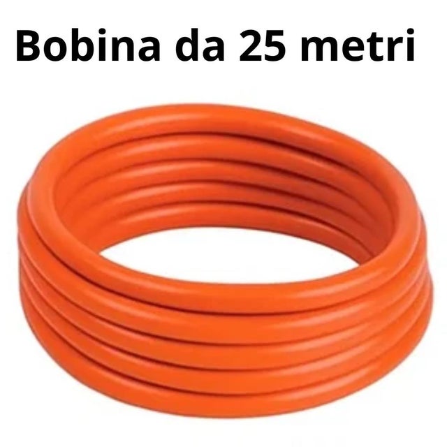 Elettroutensile cavo multipolare flessibile antifiamma arancio gommato per impianti *** lunghezza : metri 25, sezione conduttore : 2x1,5mmq