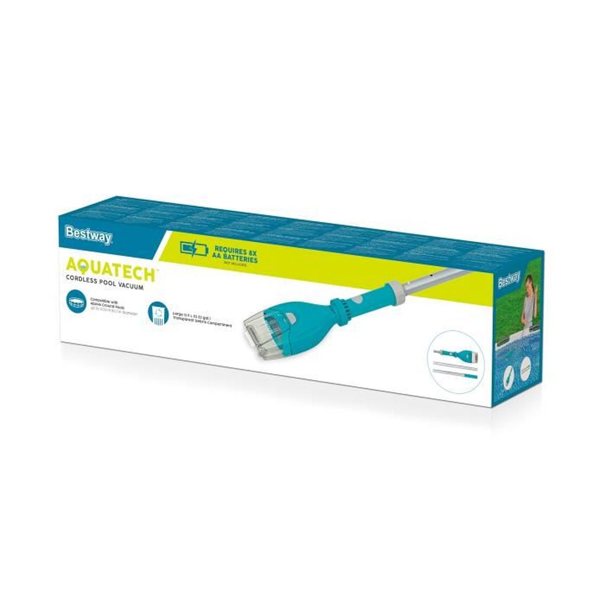 Aspirador Inalámbrico para Piscina Fuera de Tierra Bestway 58770 AquaTech - 8