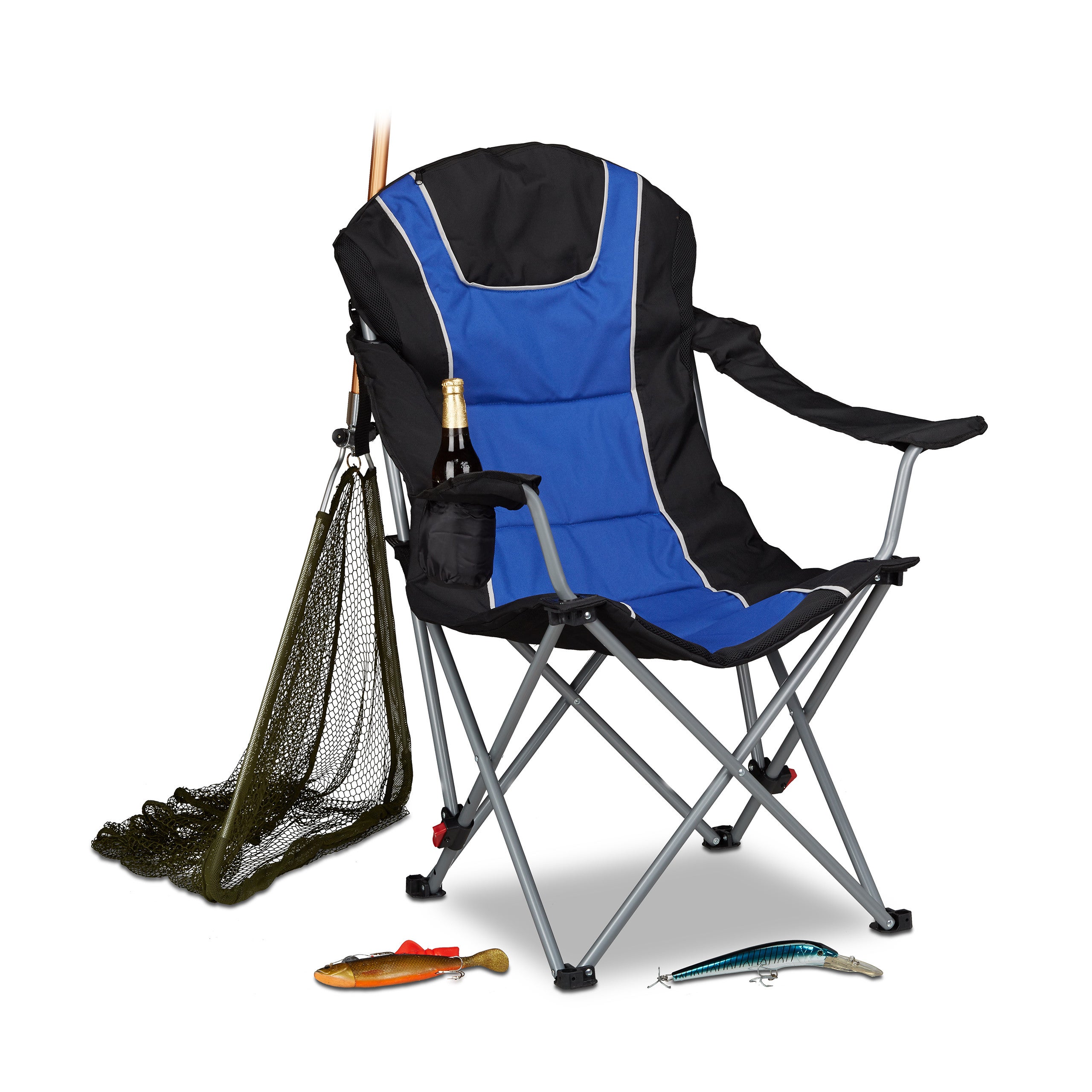 Chaise Pliante Camping – Charge Max 150 Kg – Bâti Bambou Massif