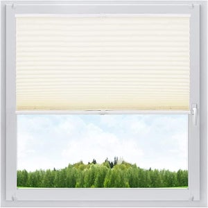 Store Plissé Occultant Autocollant 90x180 Cm - Sans Perçage, Pour Fenêtre, Porte, Camping-car, Bureau - Installation Rapide