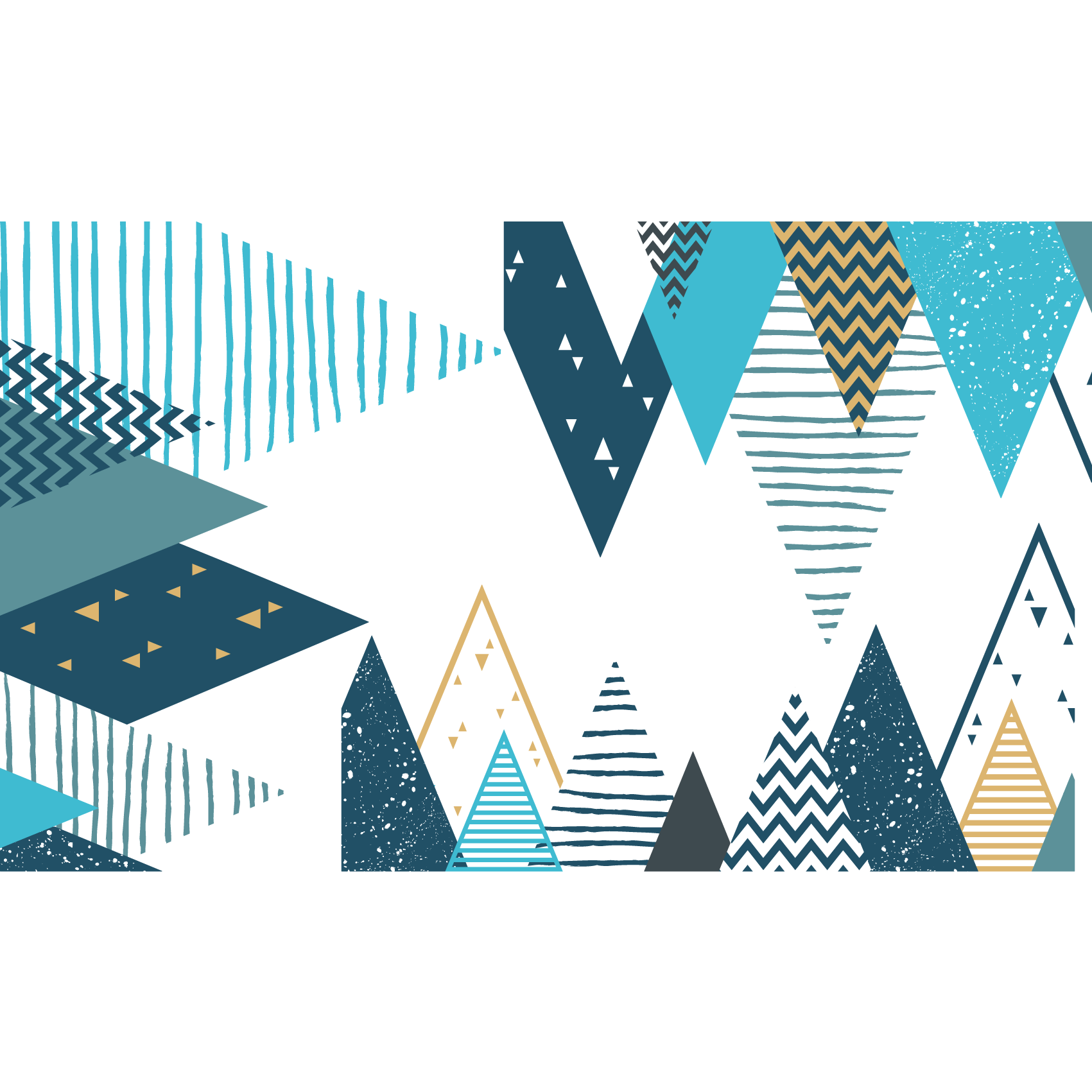 Adesivo bambino di montagna scandinavo tipika - Sticker adesivo - adesivi murali - 120x200cm - 2