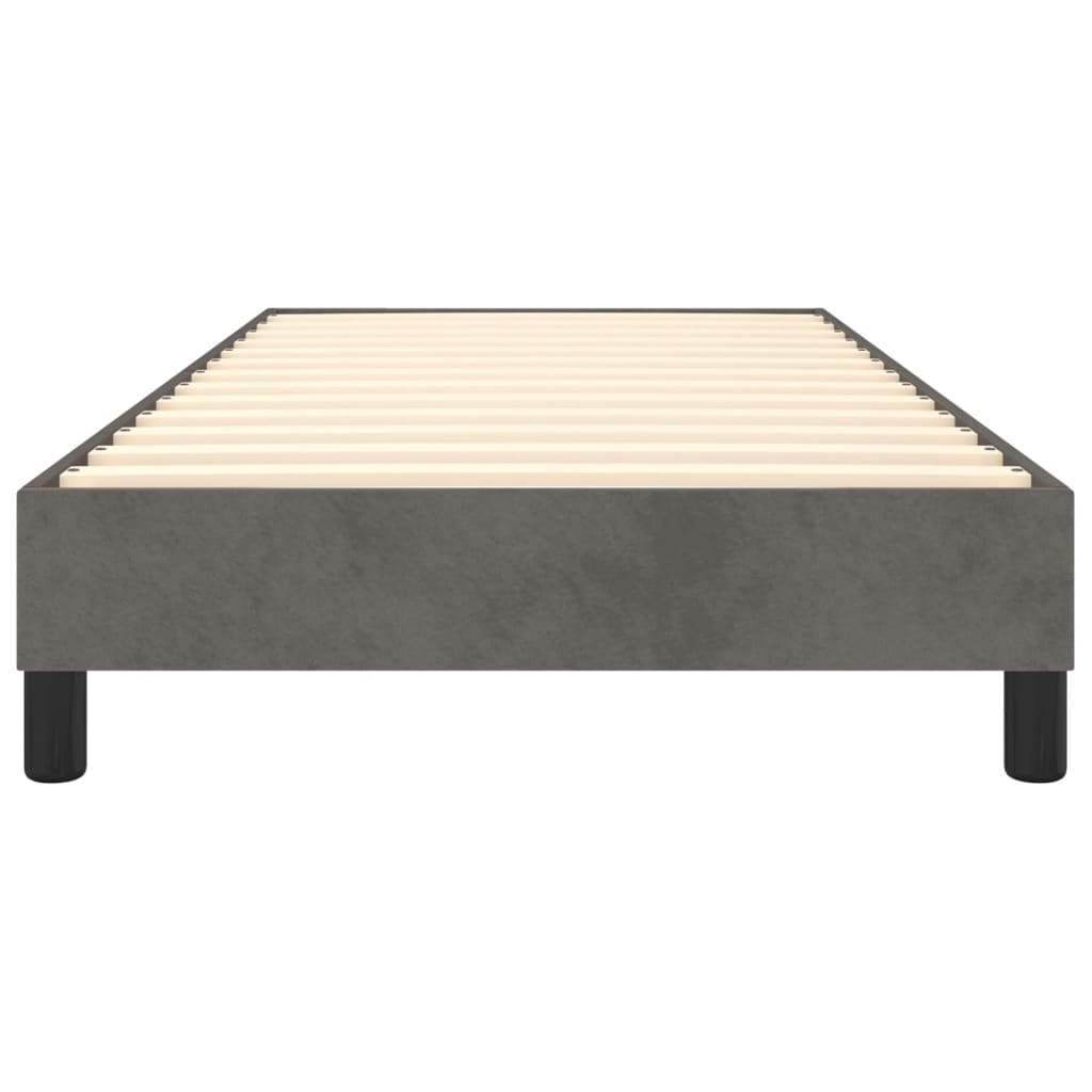 Lit simple | Lit Adulte | Sommier à lattes de lit Gris foncé 100x200 cm Velours760485 - 5