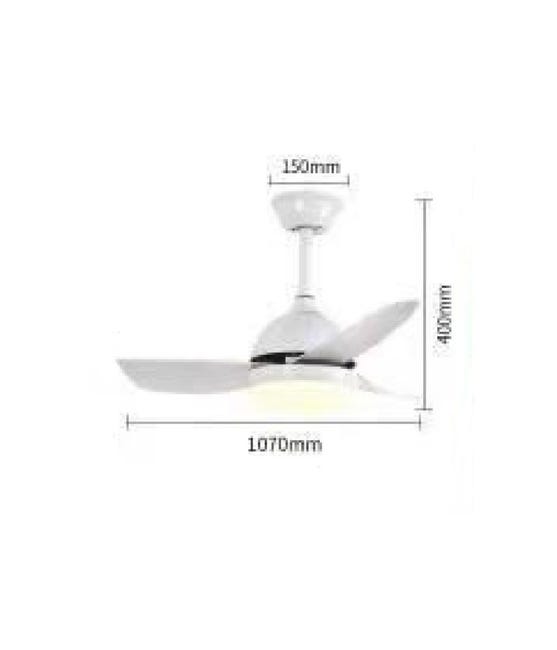 Ventilatore Da Soffitto Con Luce LED - 6 Velocità, 3 Colori, Telecomando, 48cm - Foto 4