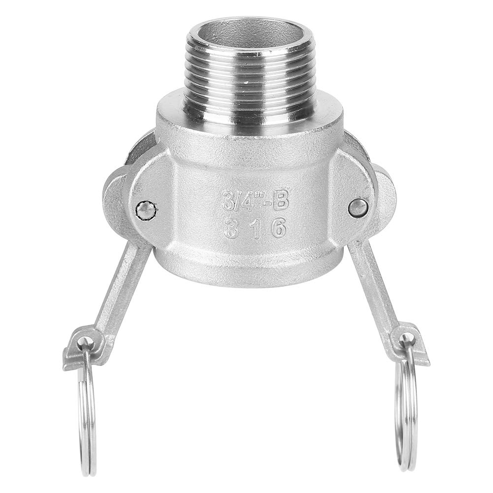 Acciaio Inossidabile Dn20 3/4, Raccordi Camlock Raccordo Camlock Maschio con Adattatore per Pompa Rifiuti con Filettature per Tubi Femminili
