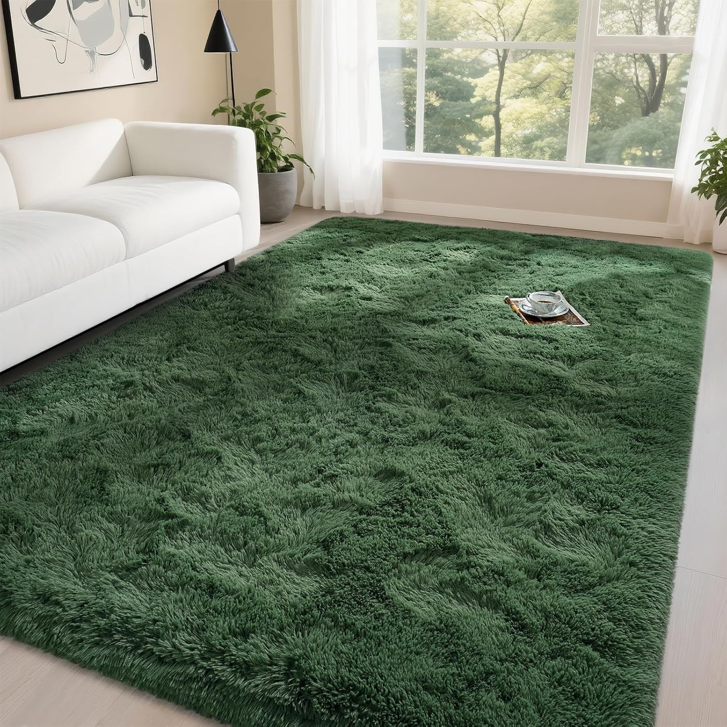 Tapis de chambre doux, adapté aux chambres et aux salons, 80*160 cm, doux et moelleux, antidérapant et lavable en machine, décoration intérieure - 2