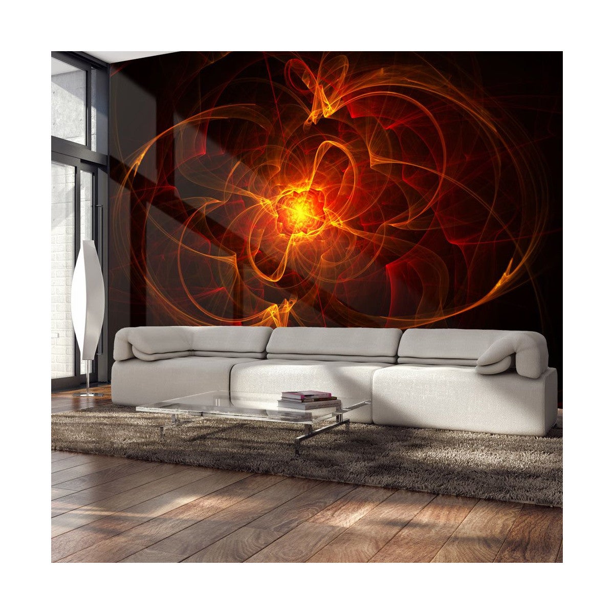 Papier Peint "Abstract Fire" 193 x 250 cm | Leroy Merlin