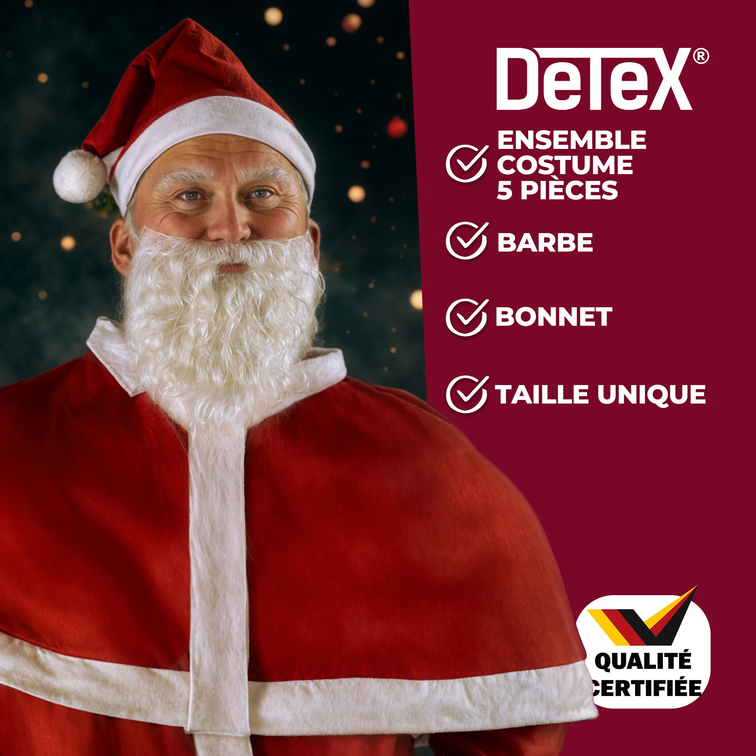 Costume de Père Noël 5Pcs - 4