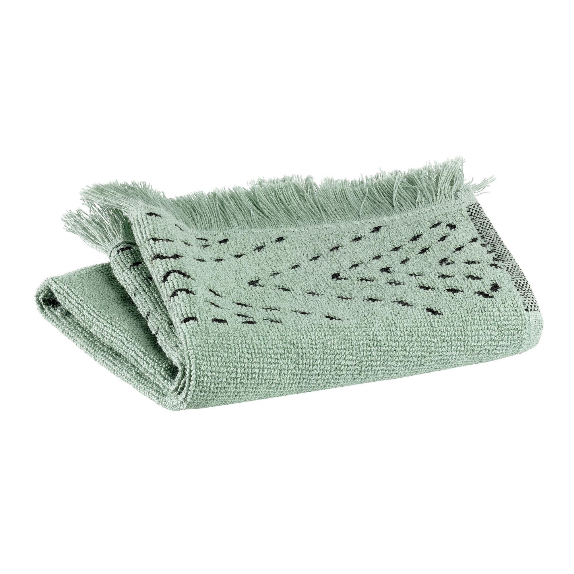 Serviette Invité Julia Blush Vivaraise - 30x50 Cm - Coton Absorbant Et Rapide à Sécher