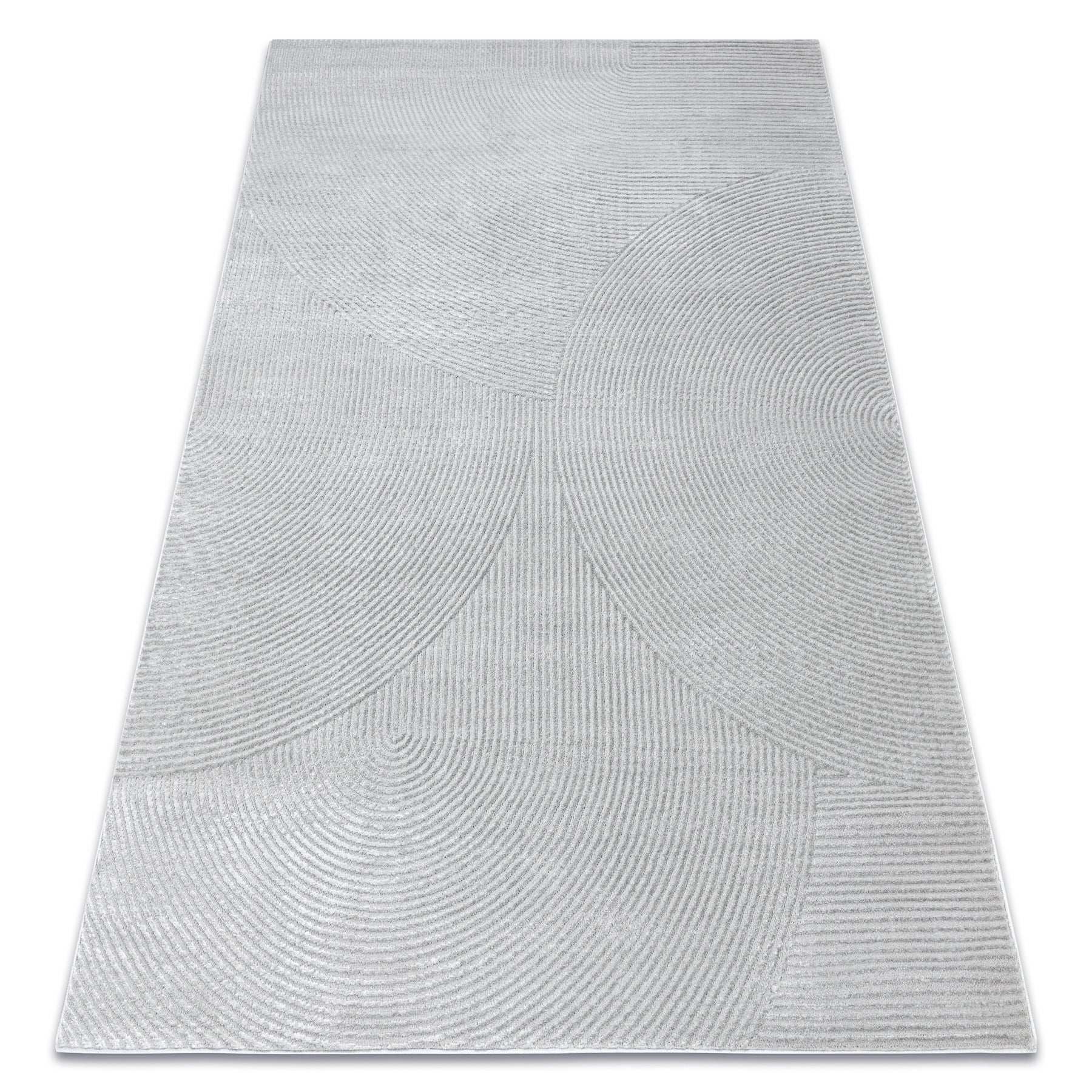 Dywan BALANCE 0194 szary - Geometryczny, strukturalny, glamour 160x220 cm