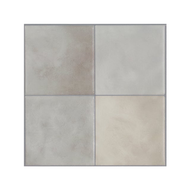 Carrelage adhésif mural x4, 22.86x22.86cm - Smart Tiles Zellige Fes sticker décoratif salle de bain & cuisine