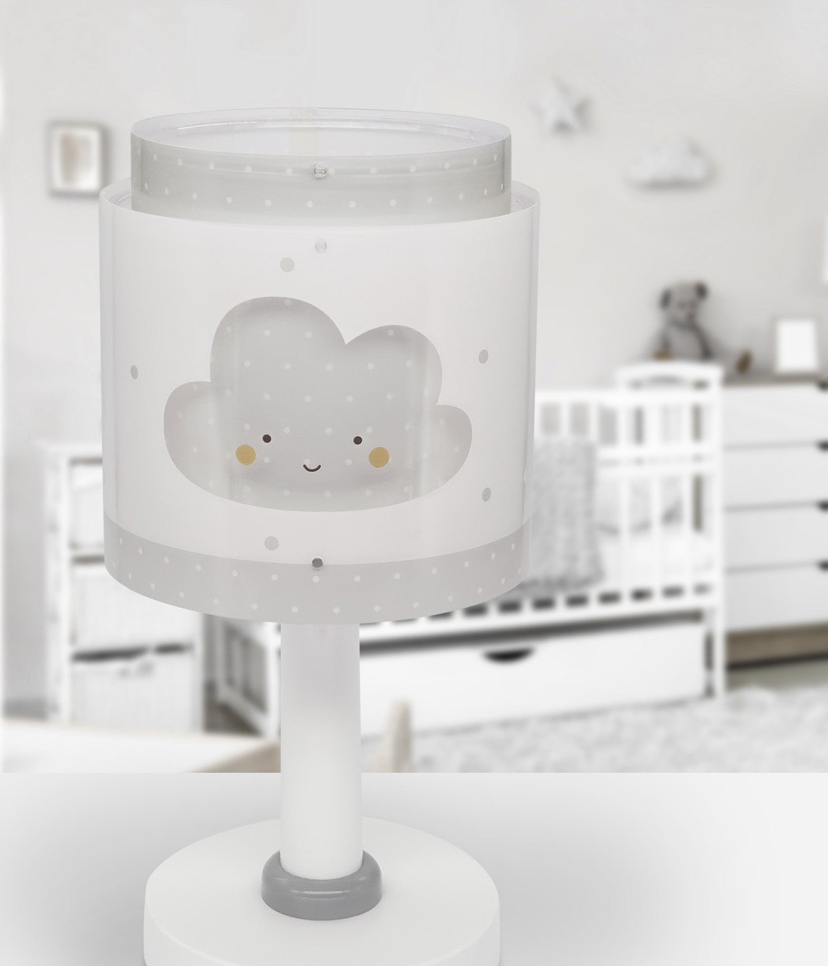 Lampka stołowa Baby Dreams - Chmura dla dzieci szara