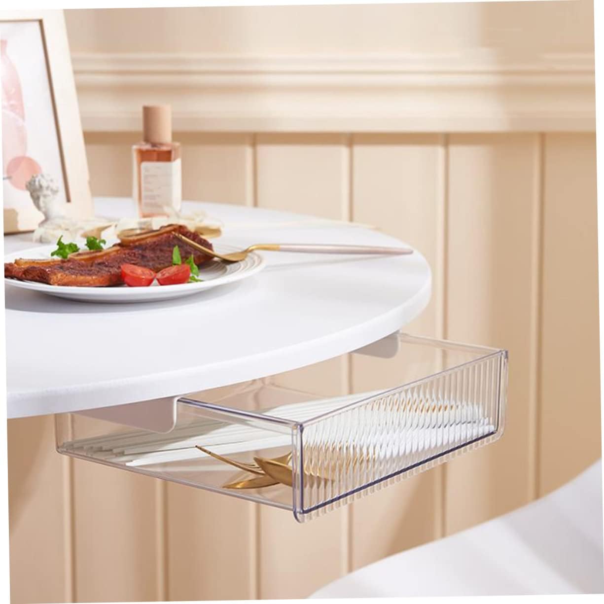 SCATOLA TRASPARENTE IN PVC CON FONDO RIALZATO BIANCO IN CARTONICINO PER BOMBONIERE FAI DA TE - Foto 11