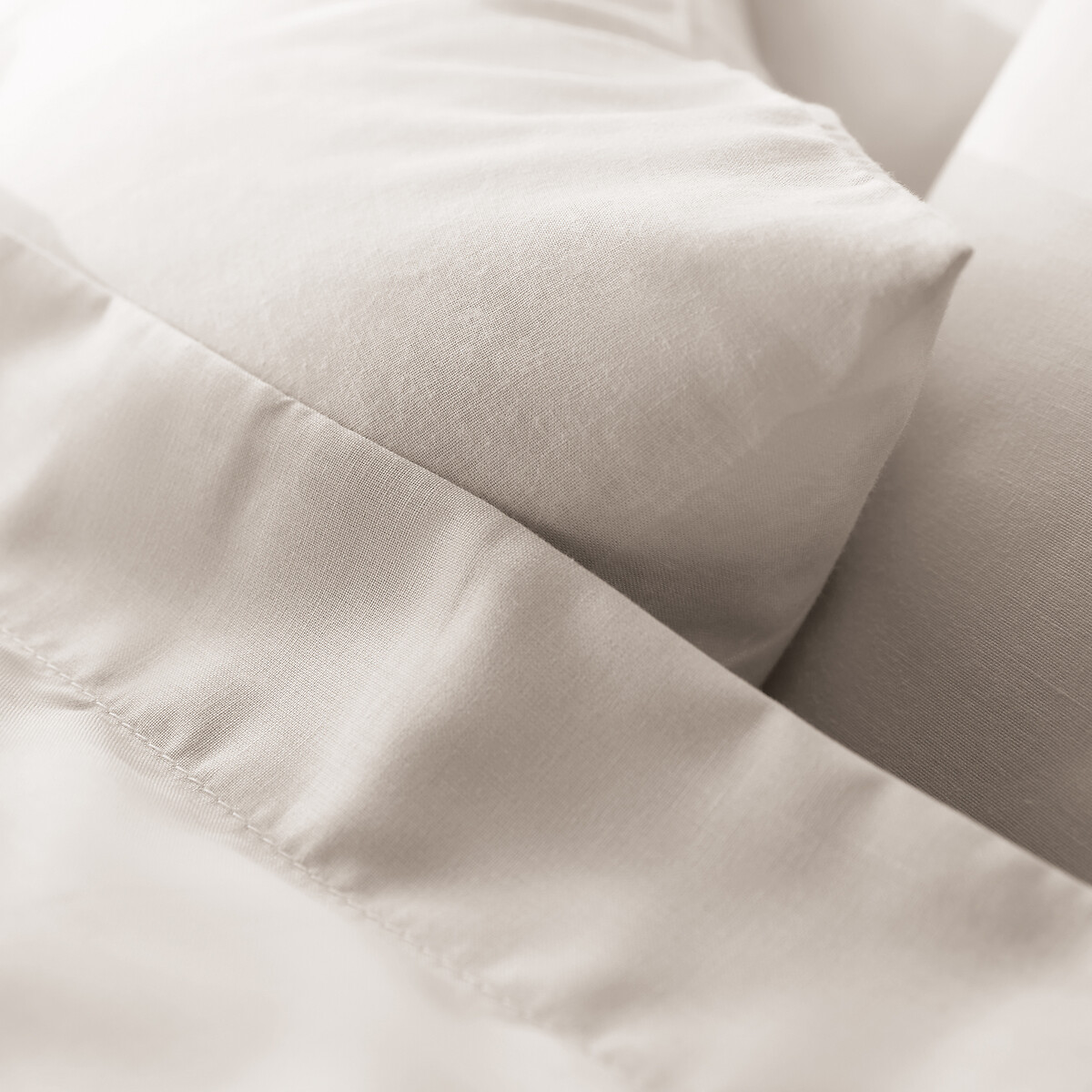 Housse de couette en coton, Scenario - Beige galet - 140 x 200 cm - 3