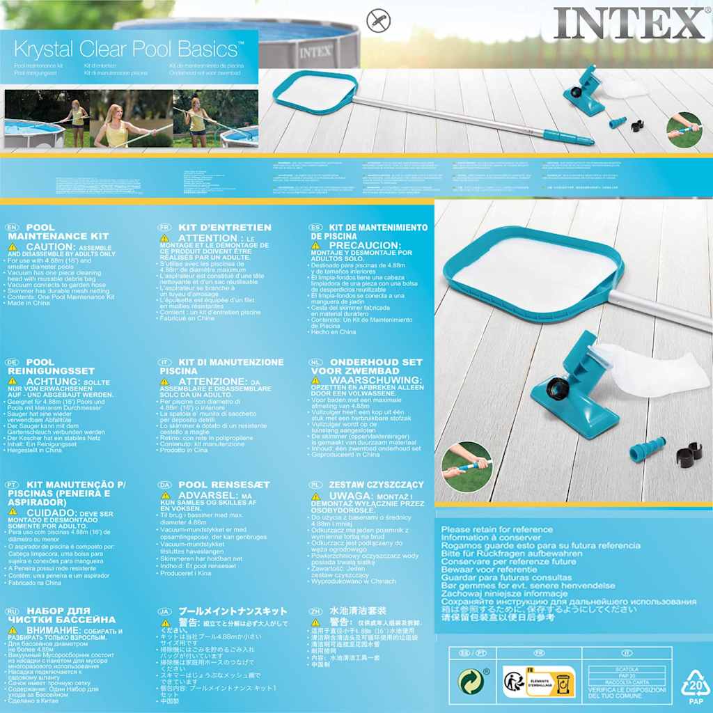 Kit d'Entretien Piscines - Intex - 9