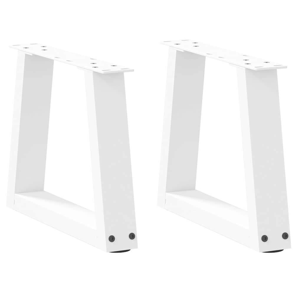 Nogi do stolika kawowego w kształcie litery V 2 szt. Białe 40x(30-31,3) cm Stal vidaXL