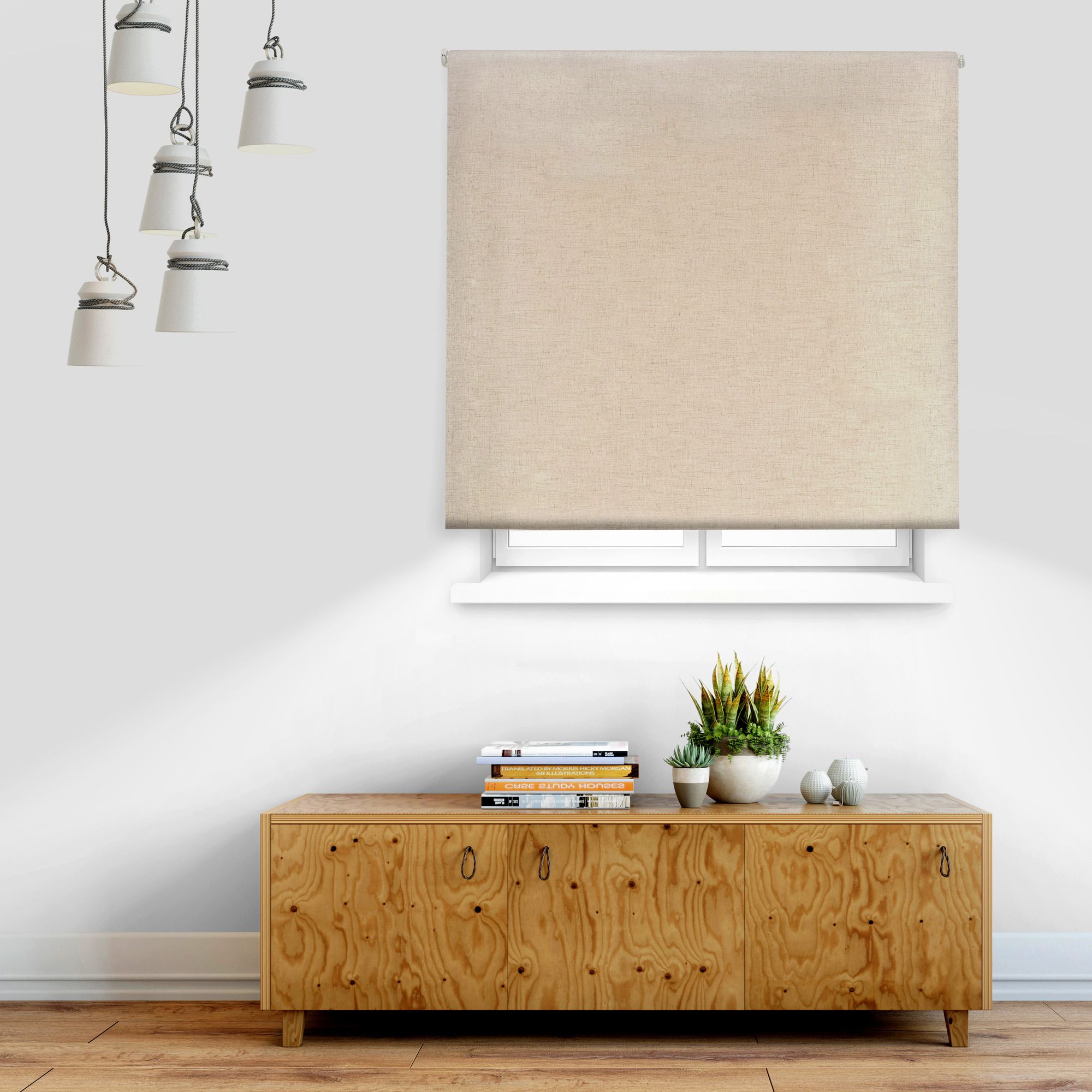 Ecommerc3 | estor enrollable opaco premium tamaño 90x220 - estor opaco tamaño tela 87x215 - estor enrollable blackout color lino