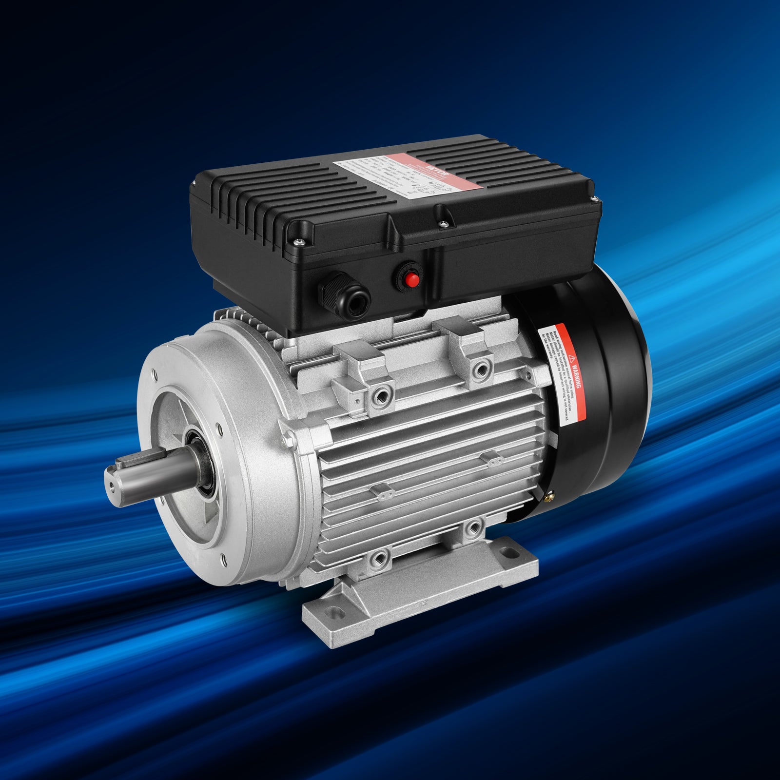 Moteur électrique VEVOR 1,1 kW moteur de compresseur d'air monophasé,2800 tr/min,CA 220-240 V,7,1 A,cadre 90S,B34,arbre clavette24 mm,rotation CW/CCW - 8