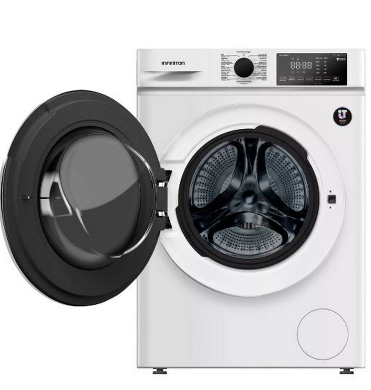 Máquina de Lavar Roupa de Carga Frontal Infiniton WM-F104AWH, 10 kg, 1400 rpm, 15 programas, Classe A, Branco - 3