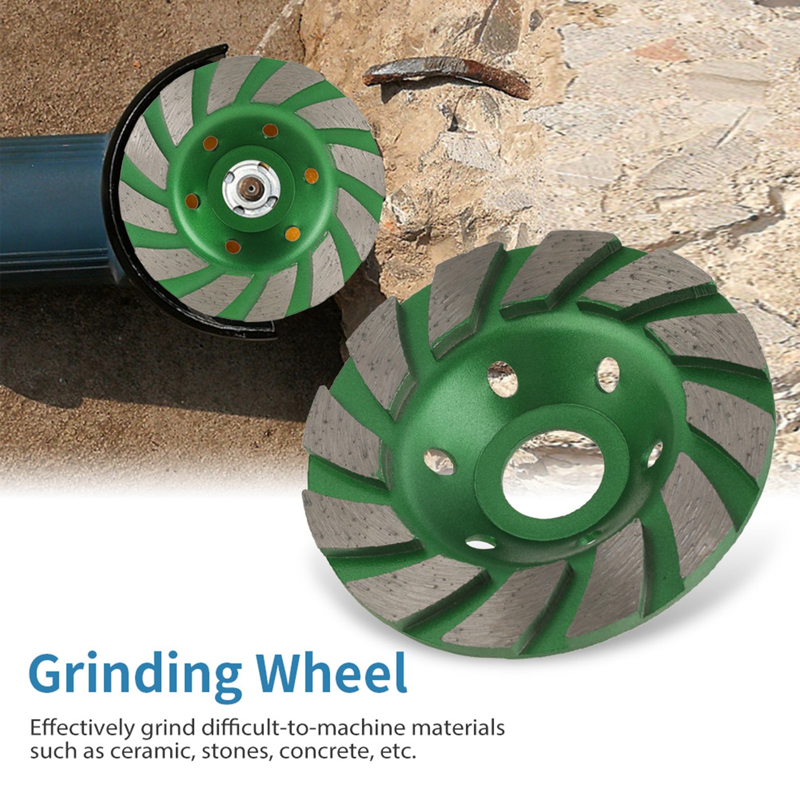 Meule diamantée coupe 100 mm polissage pierre béton céramique pour meuleuse – ComfortXL - 2