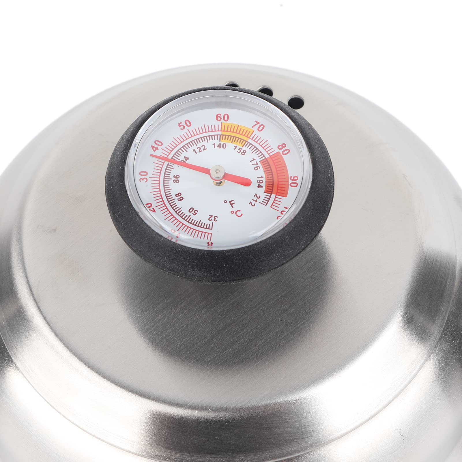 Hervidor de cuello de cisne de acero inoxidable con termómetro, hervidor para café, Te - 6