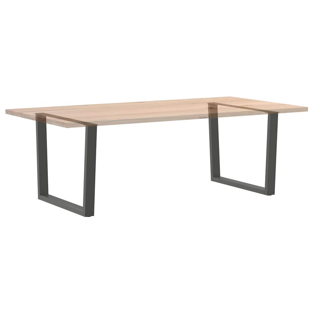 Maison Exclusive - Pieds de table à manger en forme de V 2 pièces Anthracite 100 x (72-73,3) cm Acier - 8