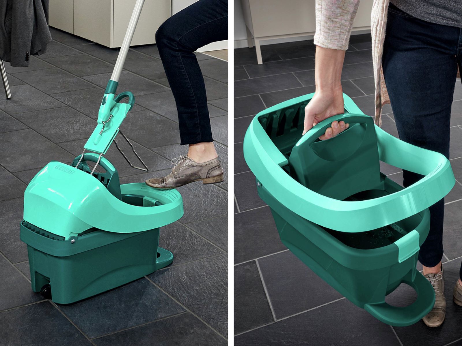 Leifheit 55076 seau et système de lavage Vert - 6