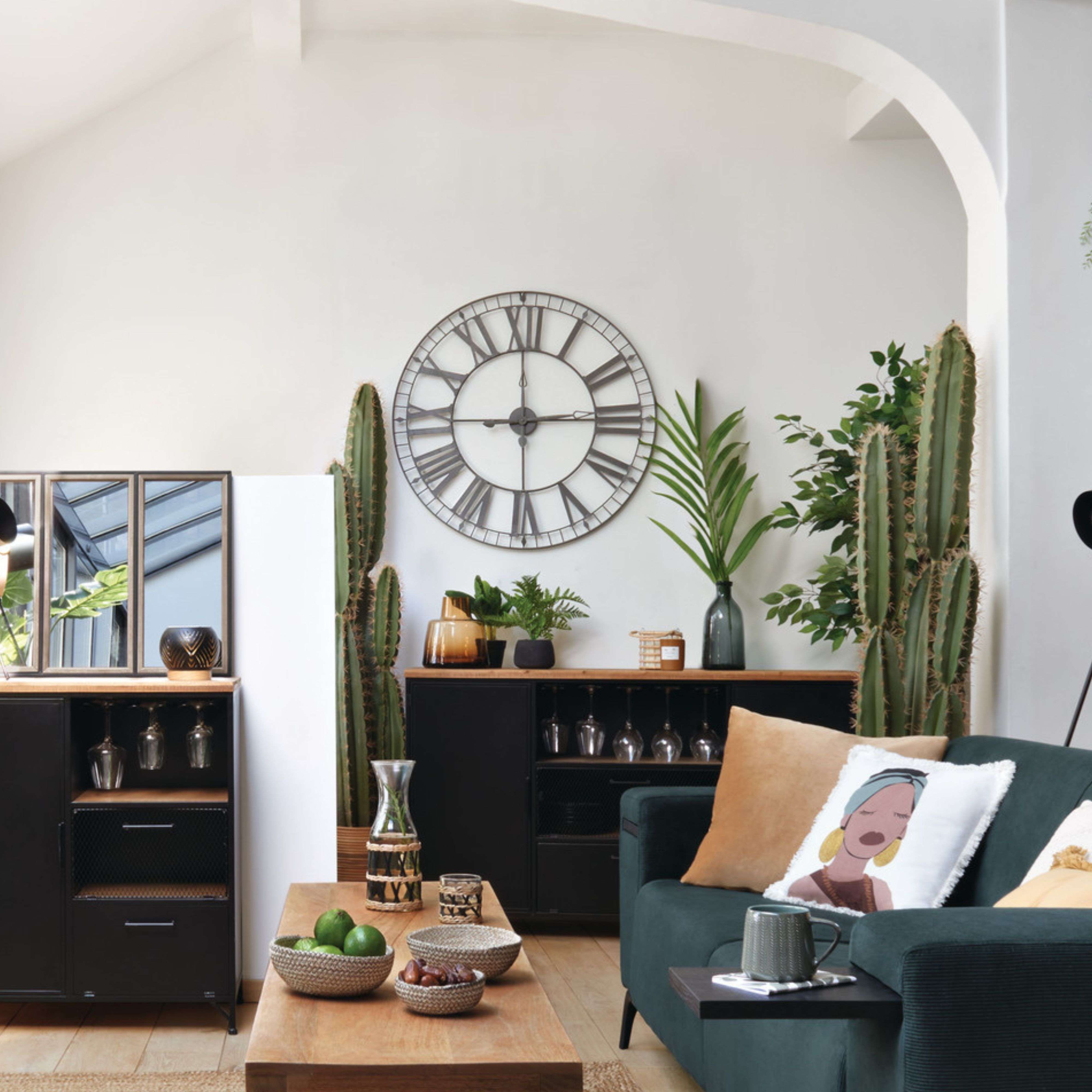 Orologio vintage in metallo nero D90cm - 4