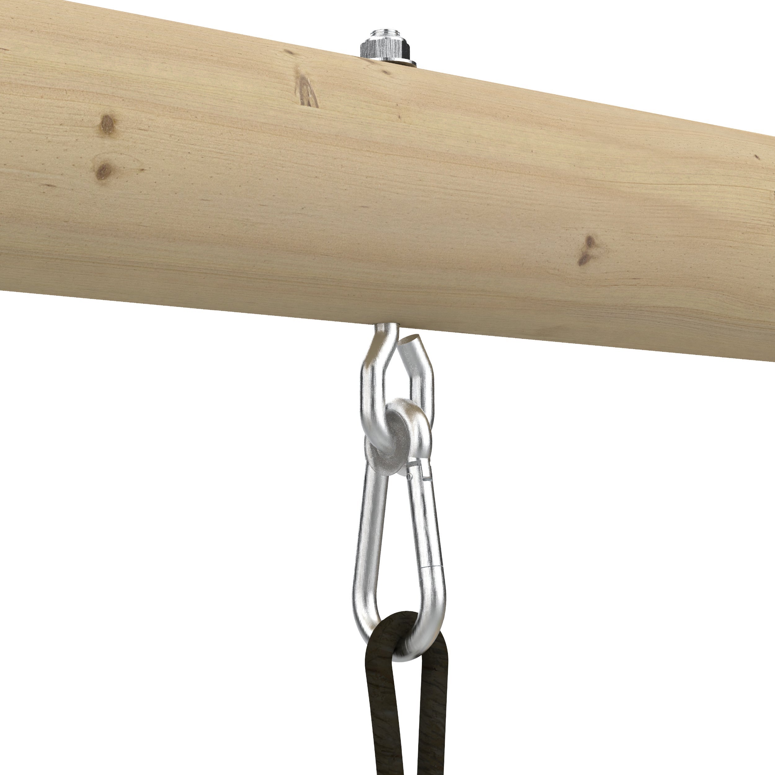 Portique ANÉMONE 2 balançoires - vis-à-vis - kit d'ancrage - bois FSC® h190 cm - 4
