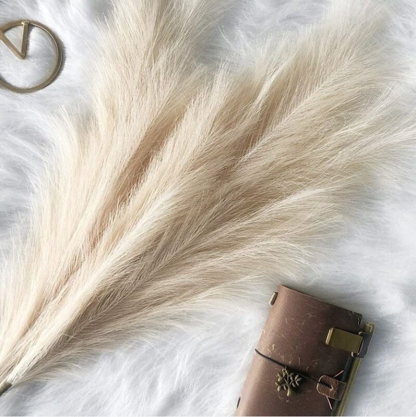 Lot De 9 Décorations En Herbe De Pampa Artificielle 45 Cm De Haut Fleurs En Herbe,De Vase De Sol Décorations Boho Pour - 4