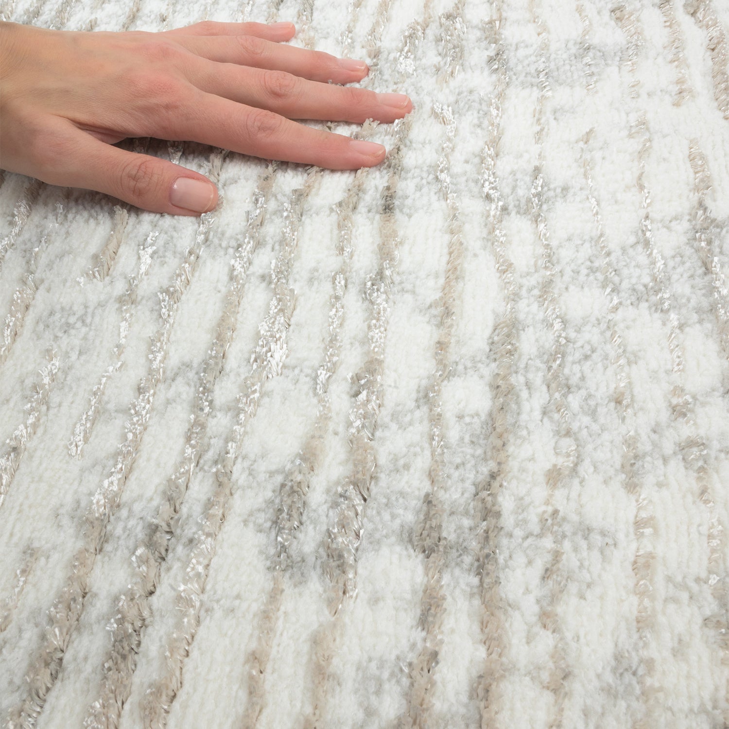 Dywan nowoczesny Milo 60x100 cm przecierka beżowy - 4